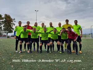 Těškovice – D.Benešov „B“  1:1 (0:0)
